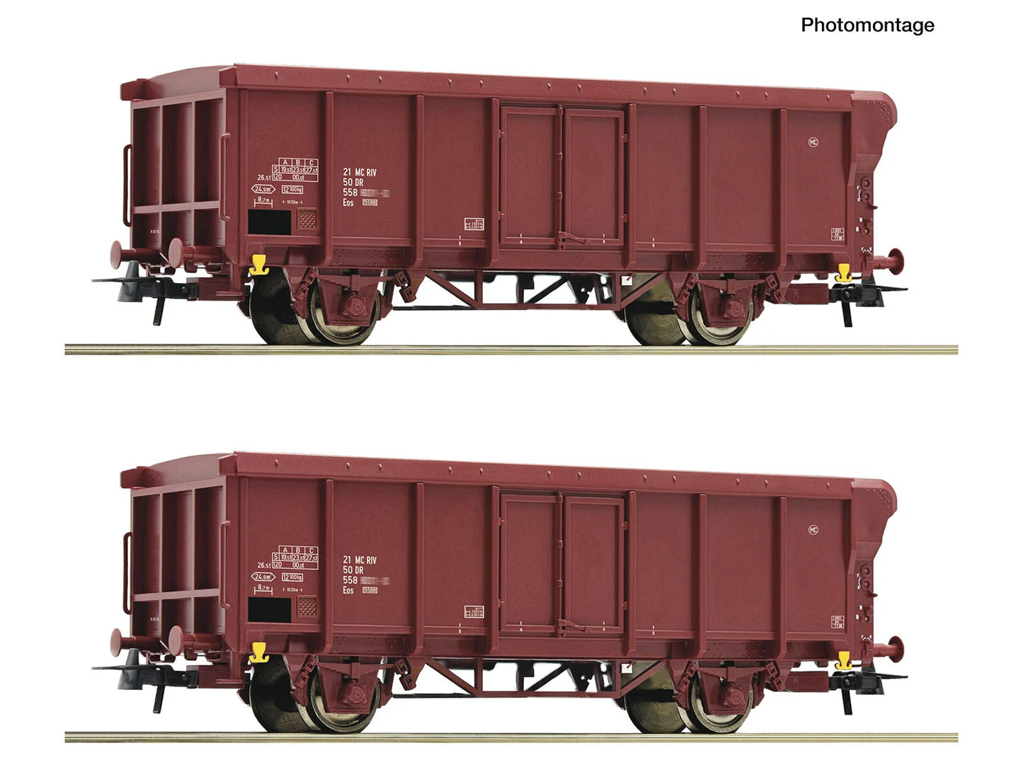 Roco 6600280 DR Eos Open Wagon Set (2) IV HO Gauge