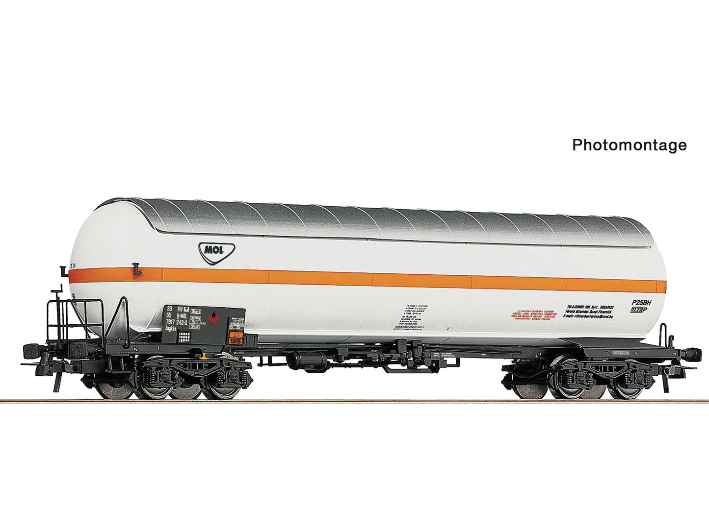 Roco 6600284 MOL Zagkks Pressurised Gas Bogie Tank Wagon VI HO Gauge