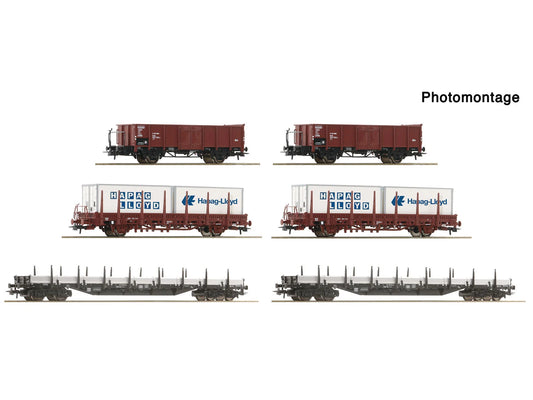 Roco 6600334 Shunting Yard Open Wagon Retailer Display Pack (6) HO Gauge
