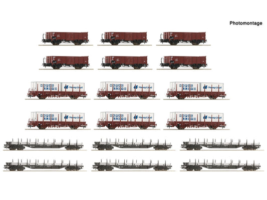 Roco 6600335 Shunting Yard/Open Wagon Retailer Display Pack (18) HO Gauge