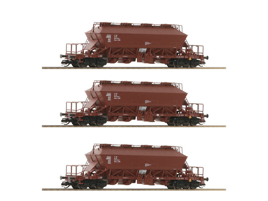 Roco DR Uaoos-y Potash Hopper Wagon Set (3) IV RC6680018 TT Gauge