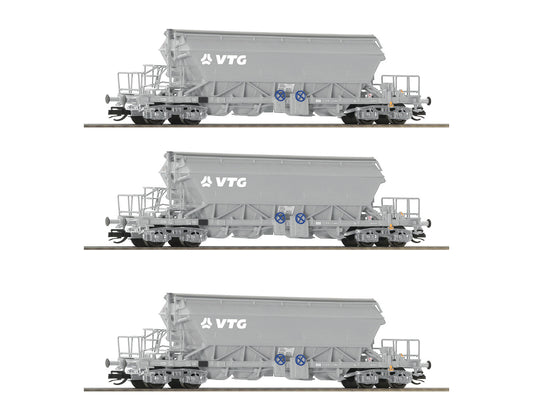 Roco VTG Taoos Bogie Hopper Wagon Set (3) VI RC6680030 TT Gauge