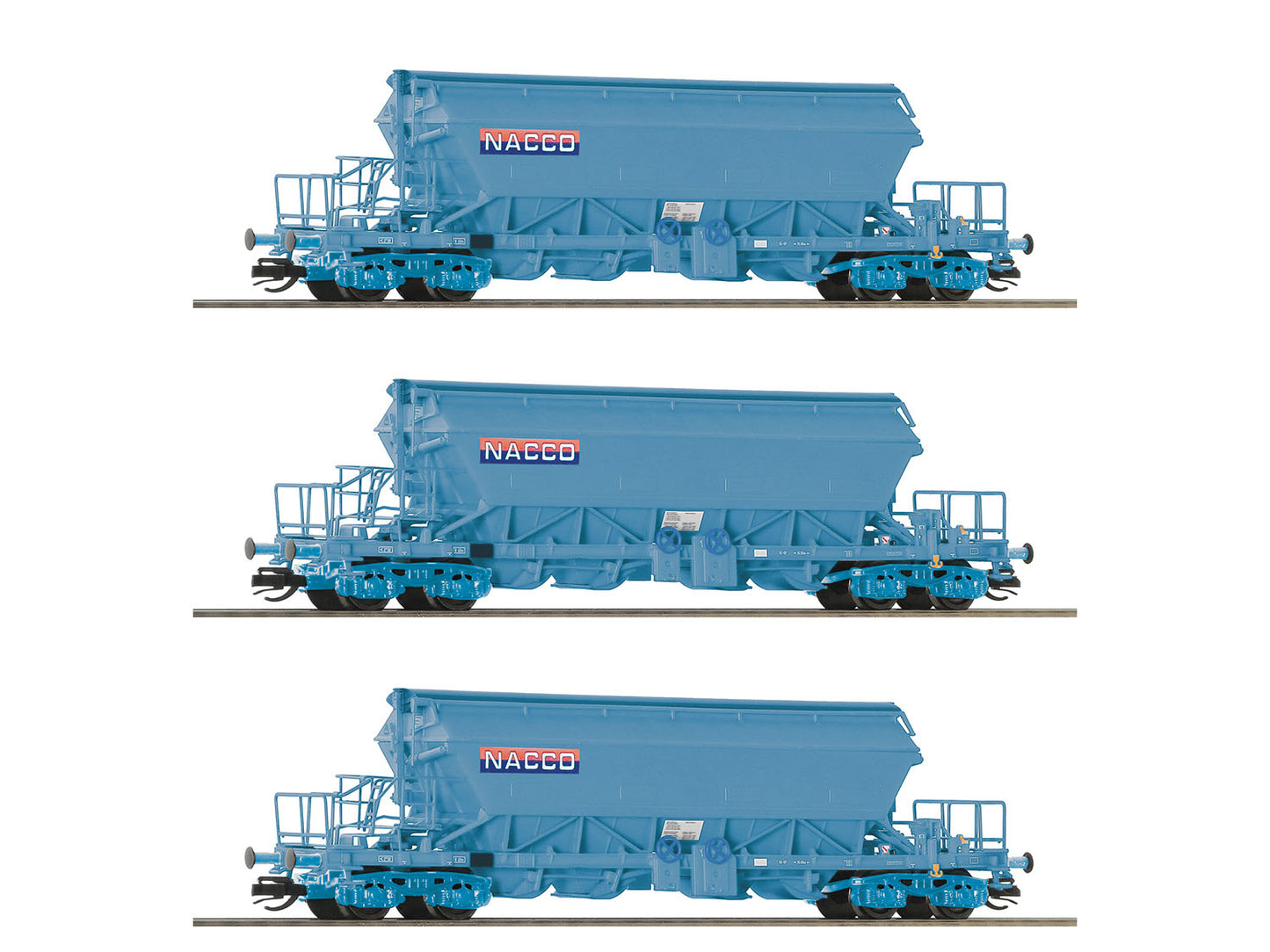 Roco NACCO Taoos Bogie Hopper Wagon Set (3) VI RC6680031 TT Gauge