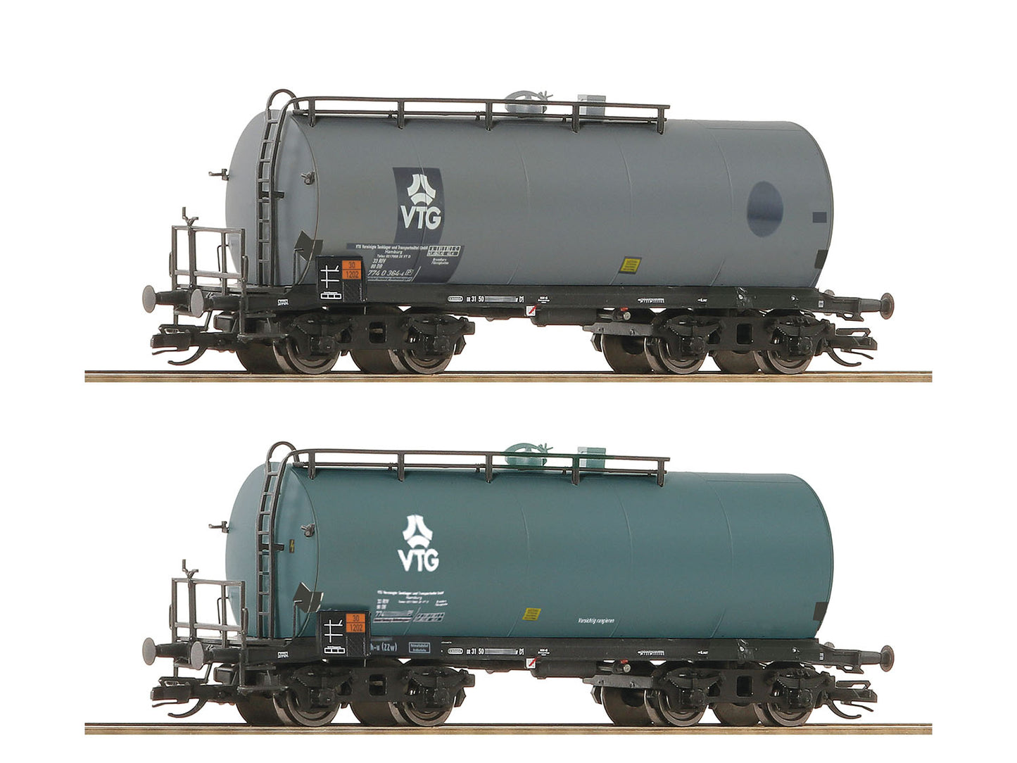 Roco DB Bogie Tank Wagon Set (2) IV RC6680037 TT Gauge
