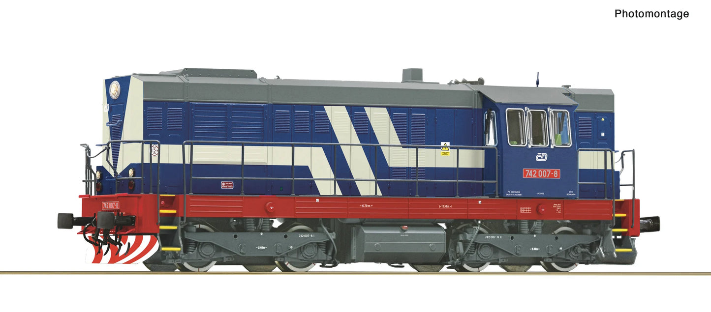 Roco CD Rh742 007-8 Diesel Locomotive V RC7300063 HO Gauge