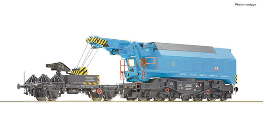 Roco CSD Six Axle Railway Crane w/Telescopic Boom IV(DCC-Sound) RC73038 HO Gauge