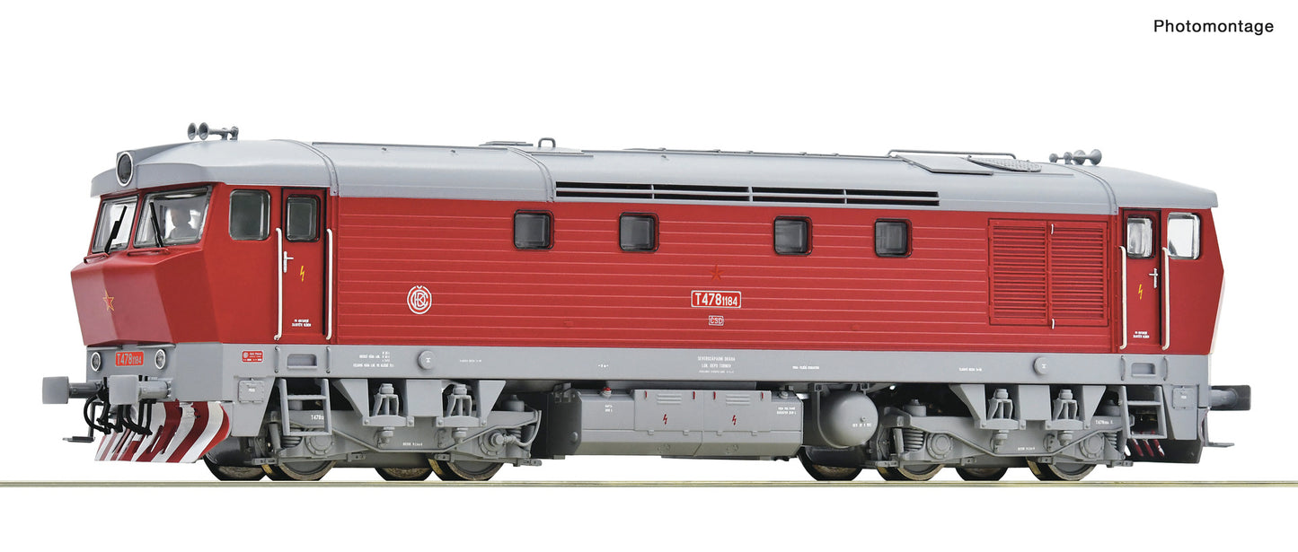 Roco CSD T478 1184 Diesel Locomotive IV (DCC-Sound) HO Gauge RC7310028