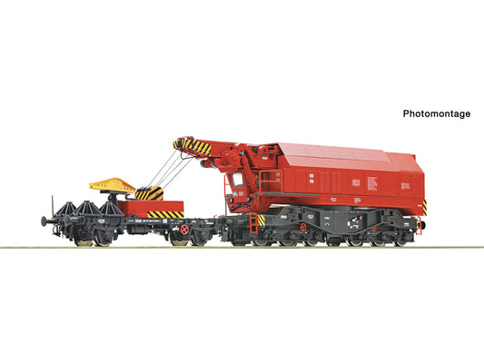 Roco 7310070 DBAG 6 Axle Slewing Crane VI (DCC-Sound) HO Gauge