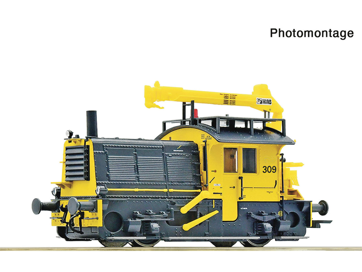 Roco PO 309 Diesel Crane Locomotive VI (~AC-Sound) RC7320080 HO Gauge