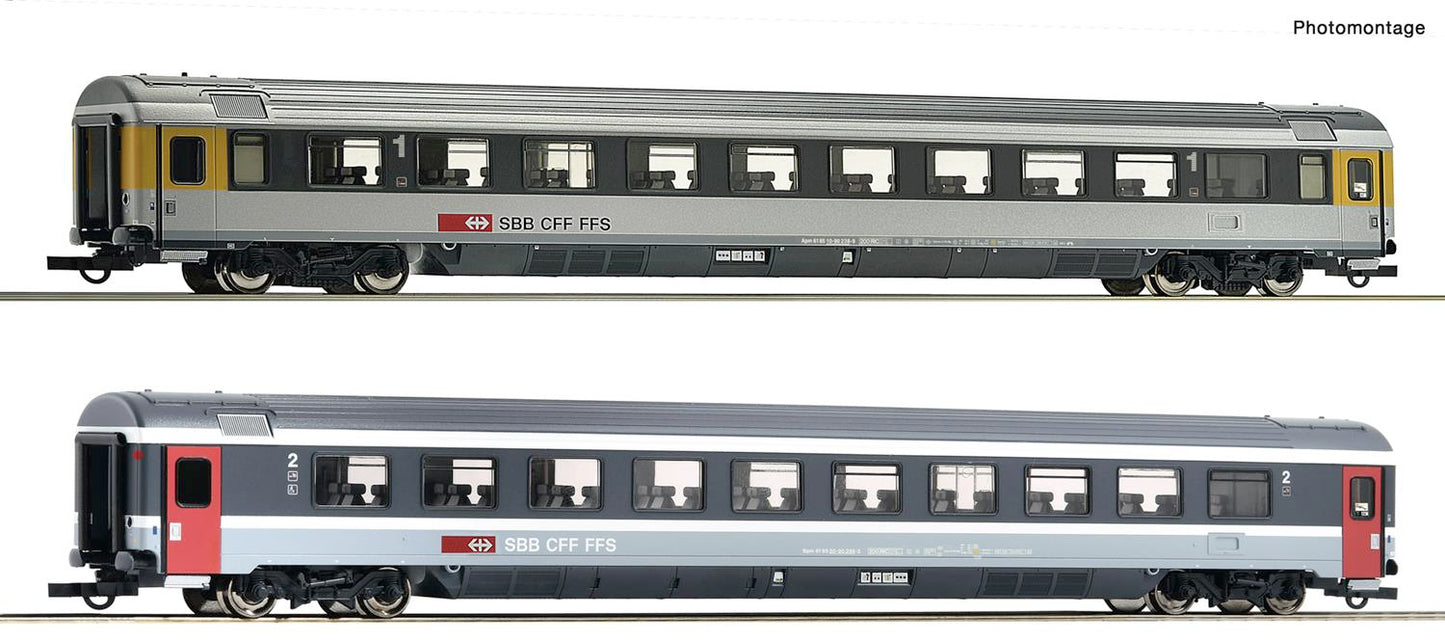 Roco 74023  SBB EC7 Eurocity Coach Set 3 (2) VI HO