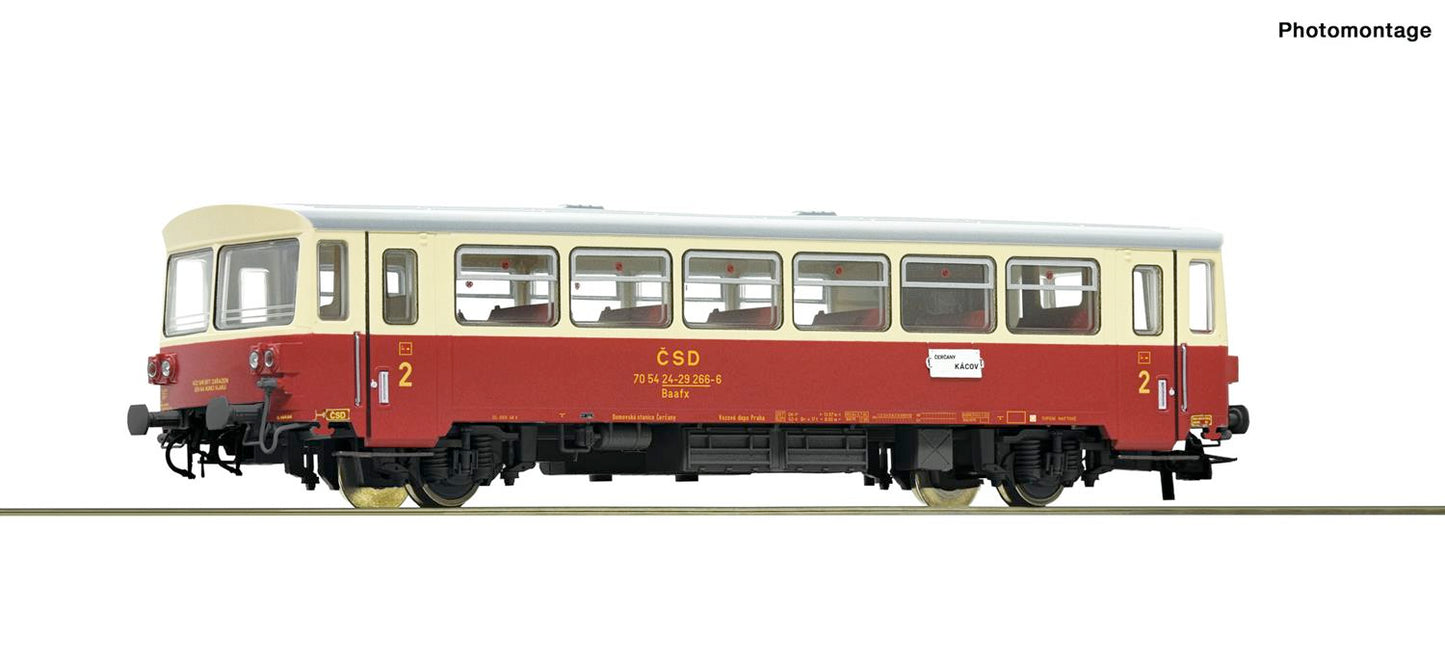Roco 74241  CSD M152.0 Diesel Railcar Trailer IV HO