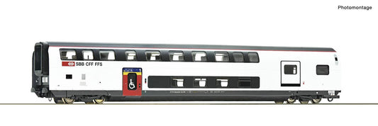 Roco 74714  SBB 1st Class Bi-Level Coach w/Baggage Compartment VI HO