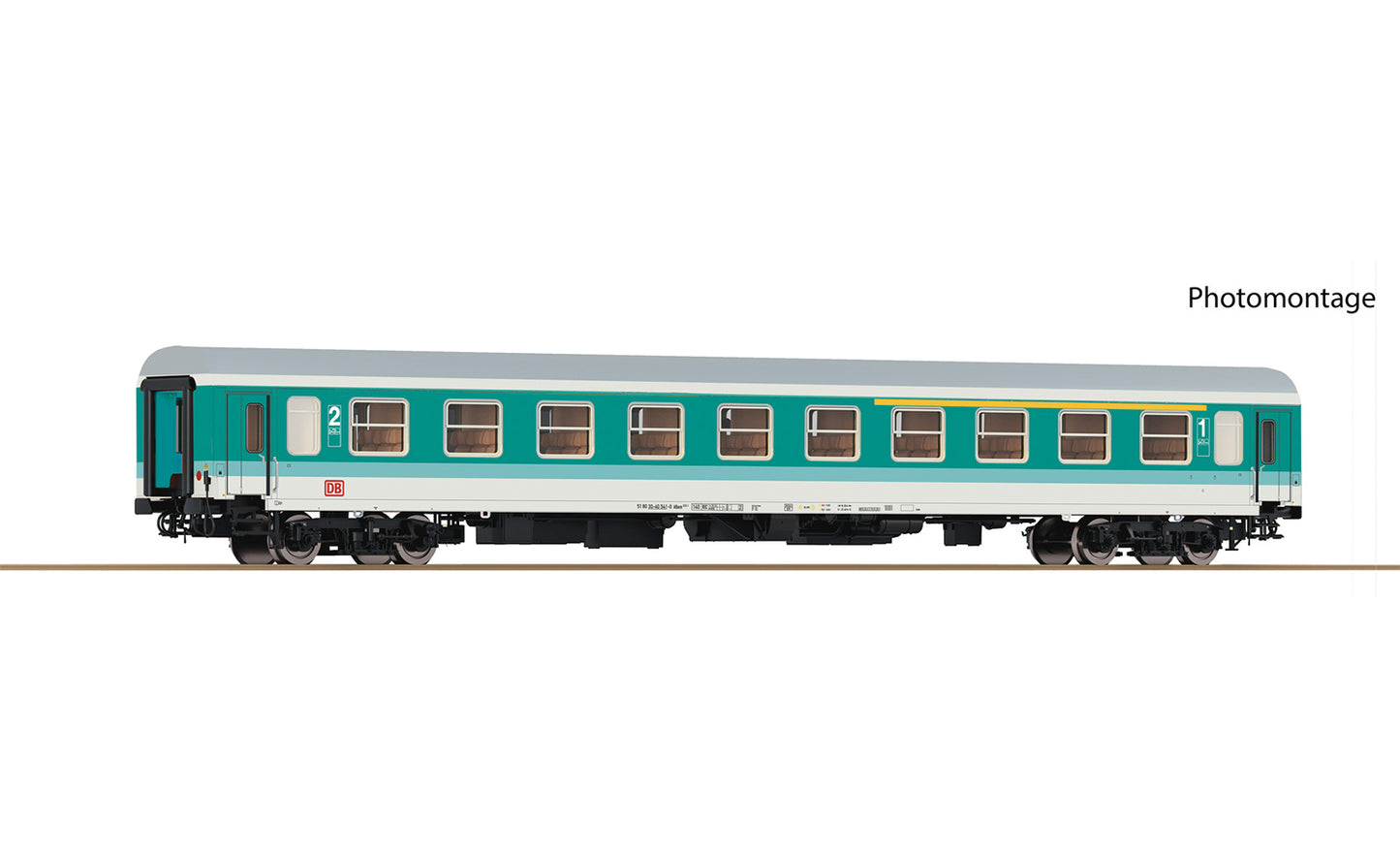 Roco DB Regio ABcm222.1 1st/2nd Class Coach V RC74808 HO Gauge