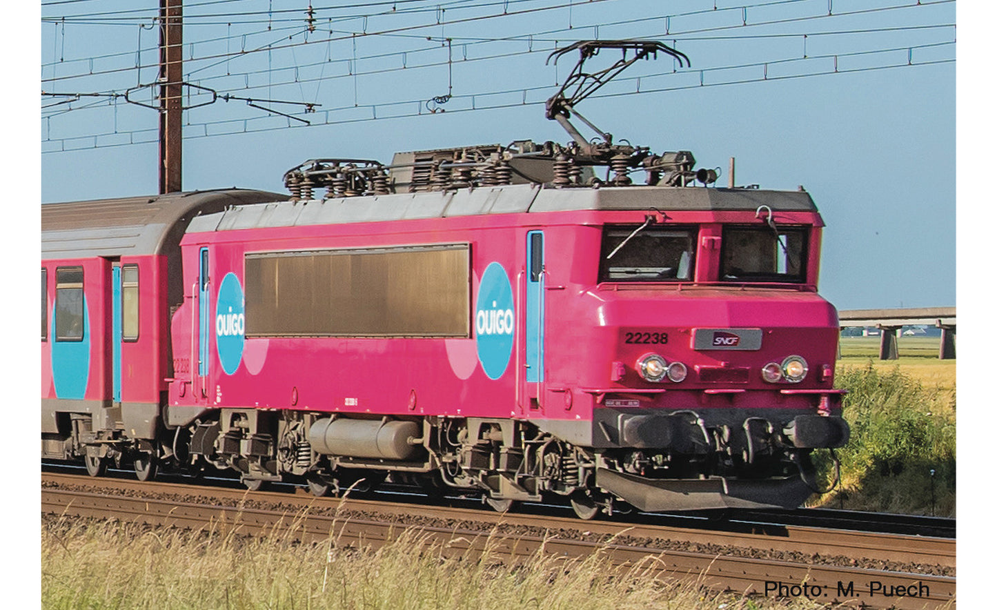Roco SNCF BB 22238 Ouigo Electric Locomotive VI RC7500013 HO Gauge