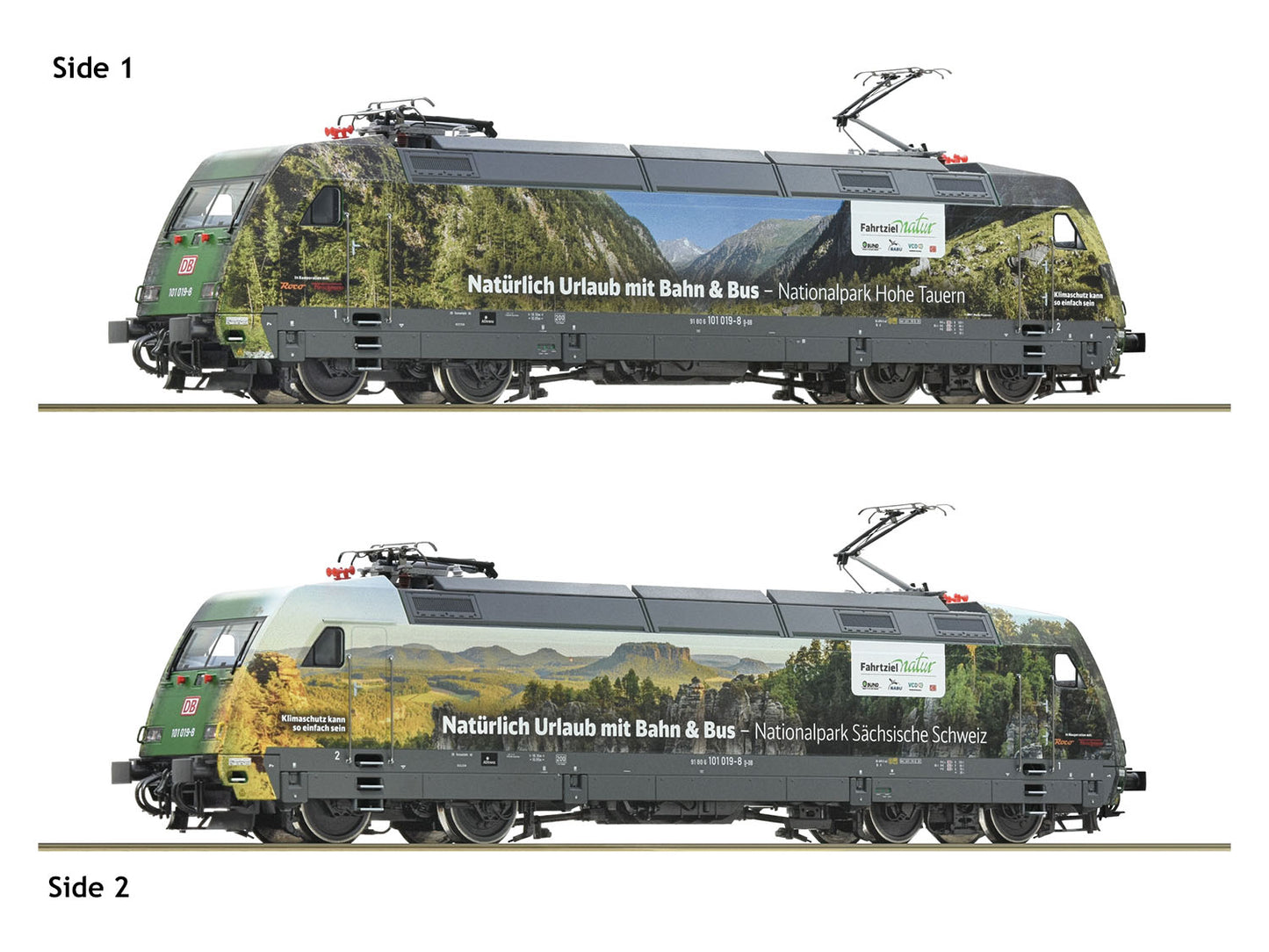 Roco DBAG BR101 Fahrtziel Natur Electric Loco VI (DCC-Sound) RC7510021 HO Gauge