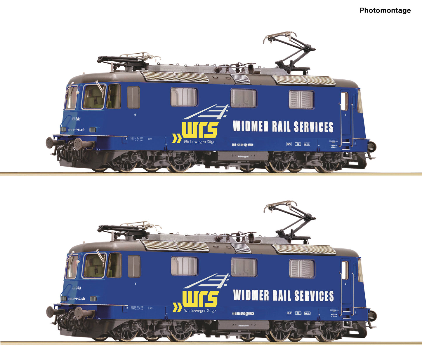 Roco WRS Re421 373-2/381-5 Electric Twin Set VI (DCC-Sound) HO Gauge RC7510045