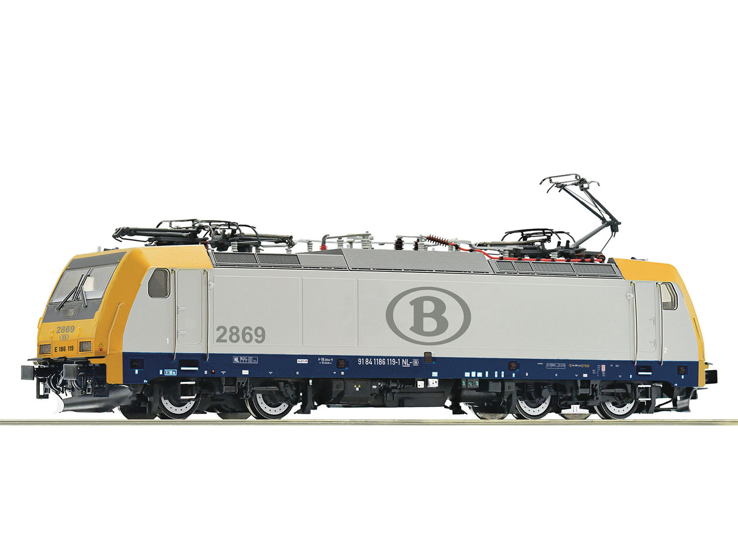 Roco 7510166 SNCB 186 119-1 Electric Locomotive VI (DCC-Sound) HO Gauge