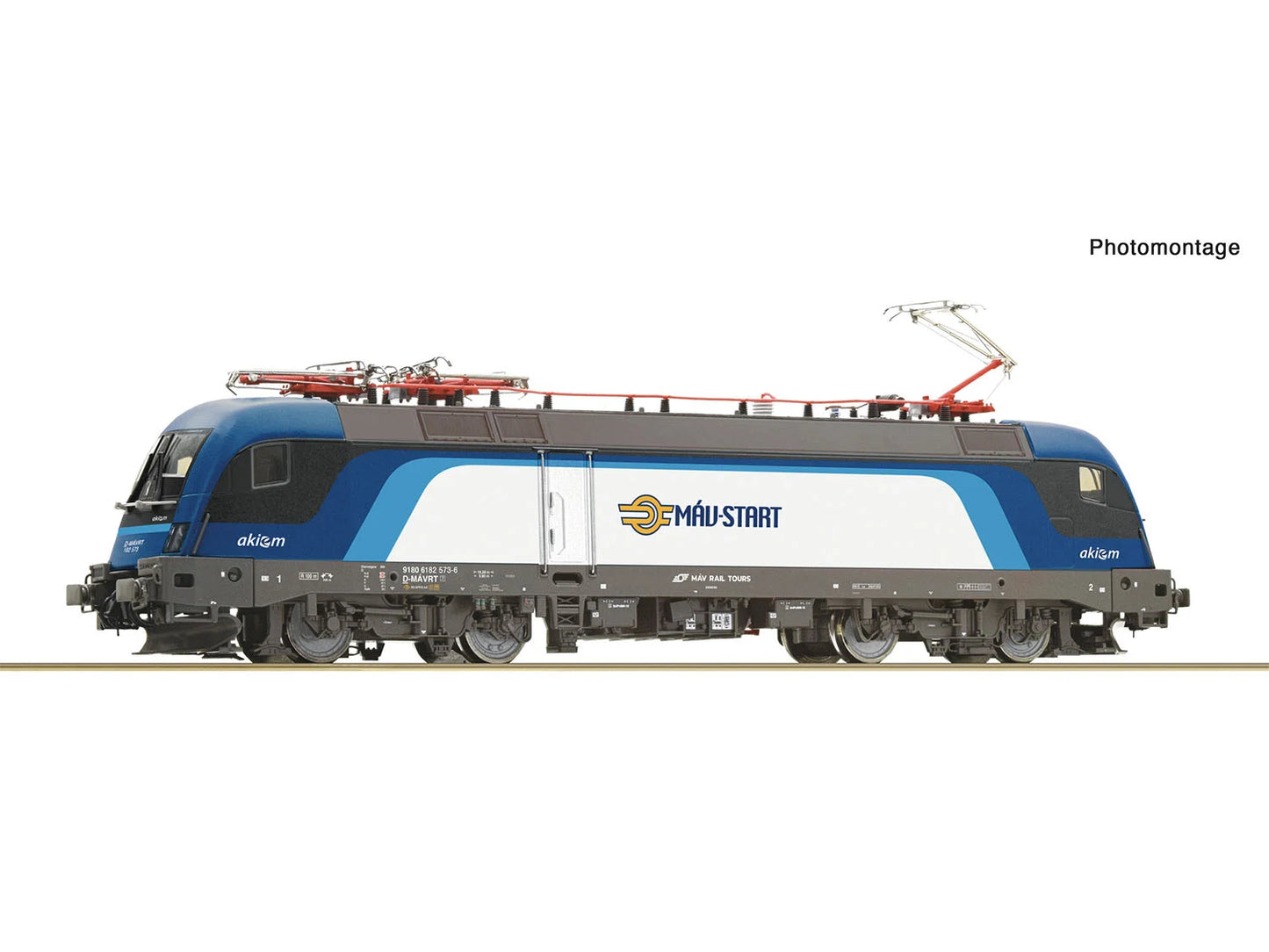 Roco 7510184 MAV-Start BR182 573-6 Electric Locomotive VI (DCC-Sound) HO Gauge