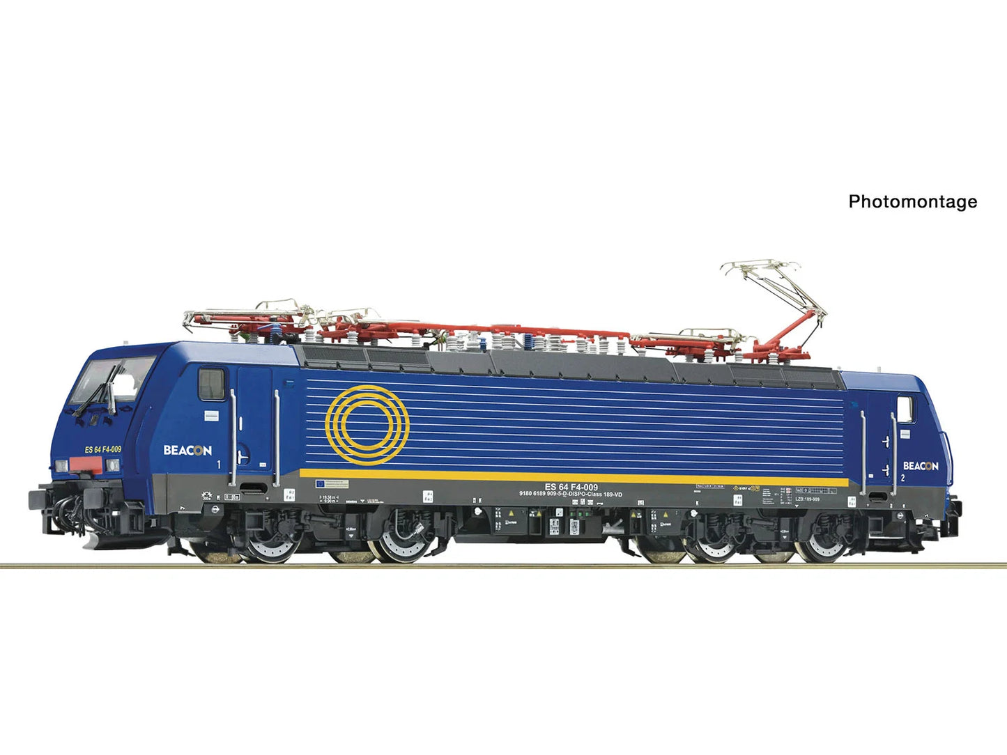 Roco 7510188 Beacon Rail BR189 909-5 Electric Locomotive VI (DCC-Sound) HO Gauge
