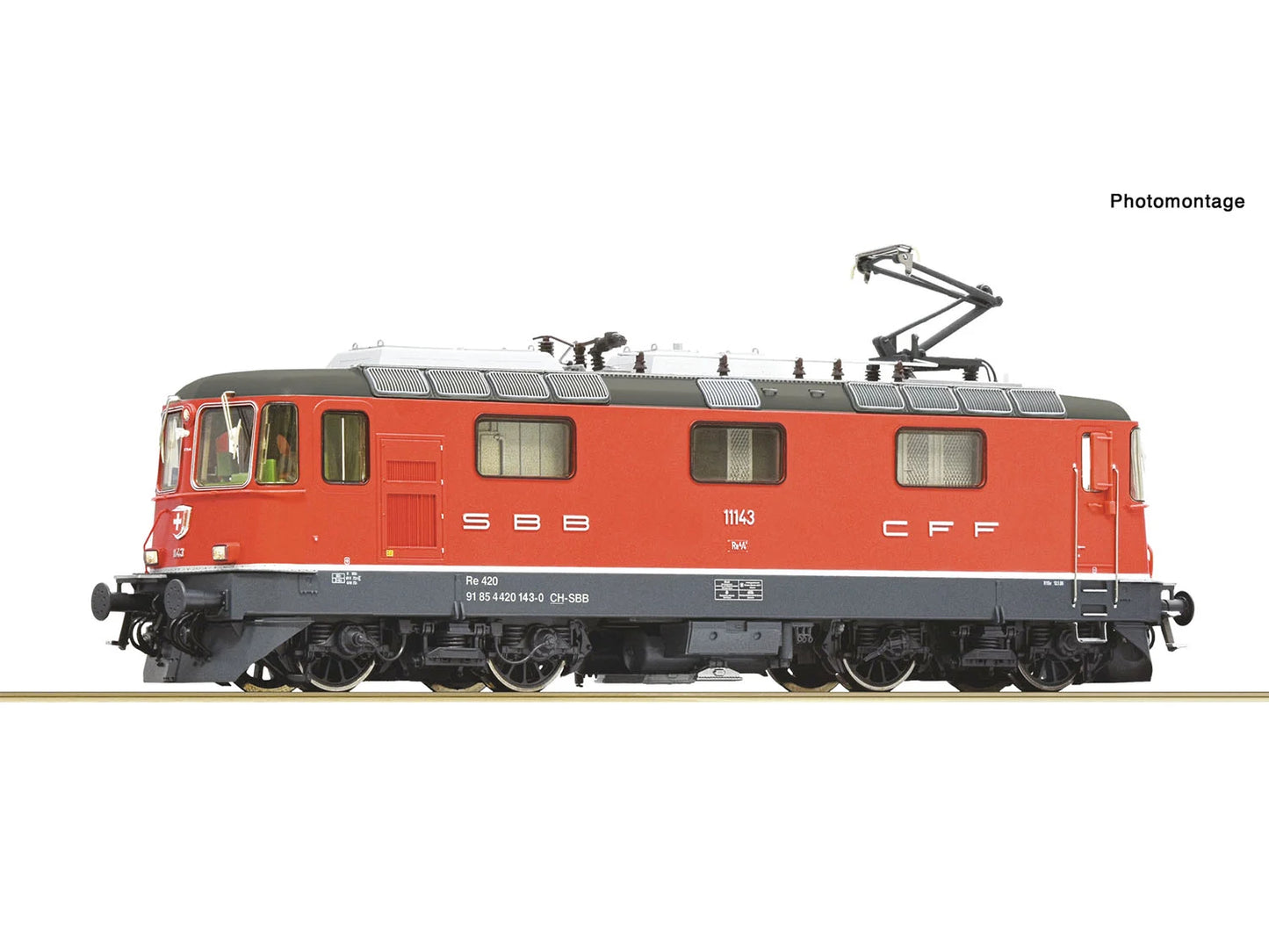 Roco 7510222 SBB Re4/4 II 11143 Electric Locomotive VI (DCC-Sound) HO Gauge
