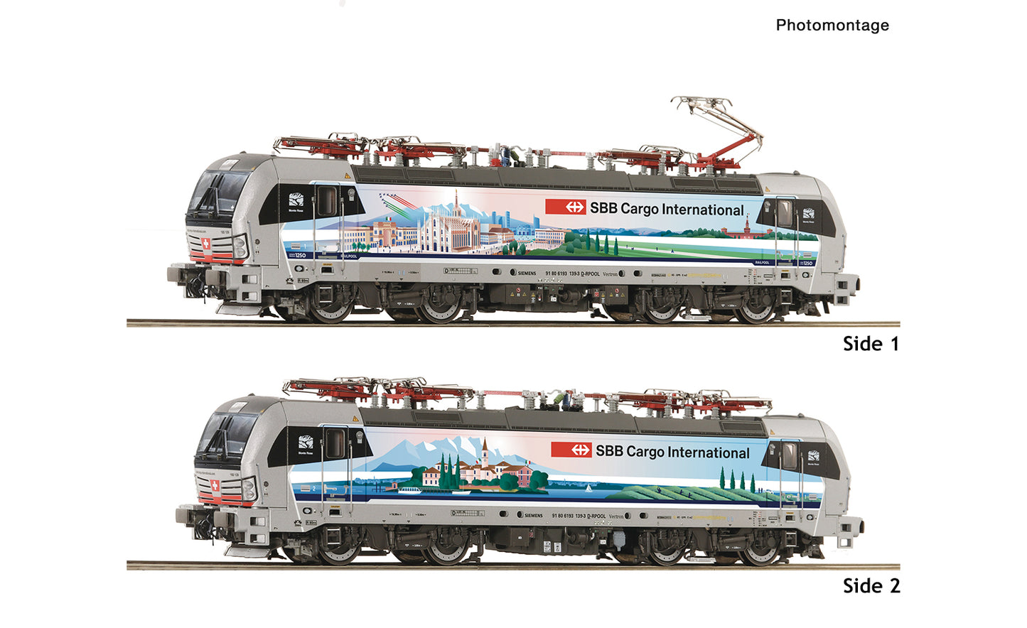 Roco SBB Cargo BR193 139-3 Italienpiercer Loco VI (~AC-Sound) RC7520108 HO Gauge