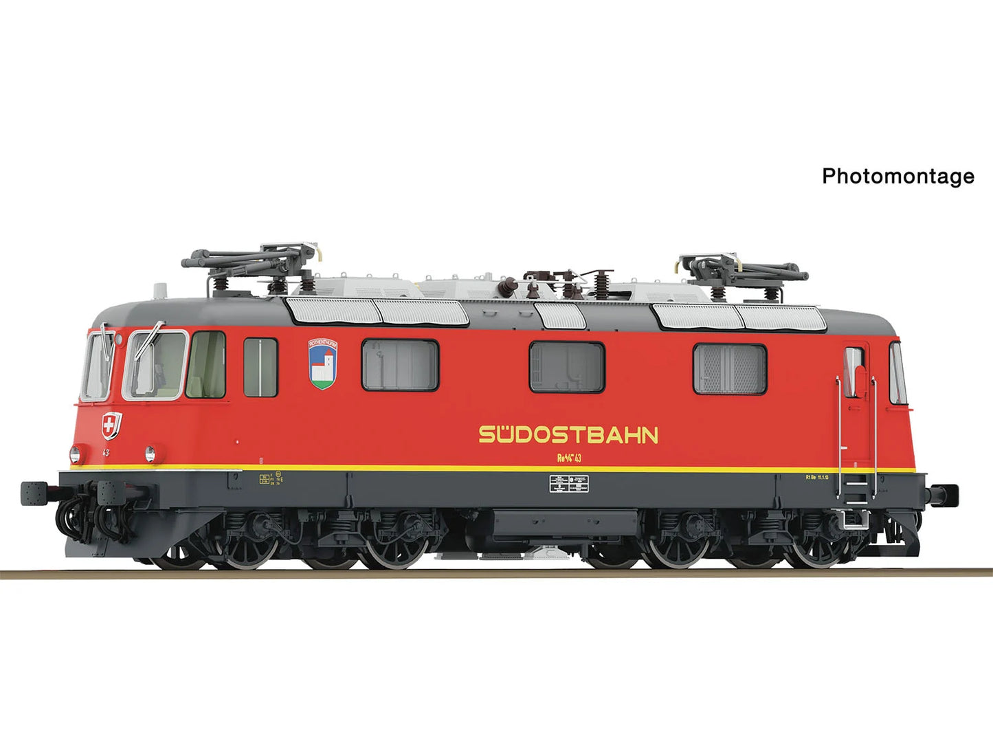 Roco 7520170 SBB Re4/4 III 43 Electric Locomotive IV (~AC-Sound) HO Gauge