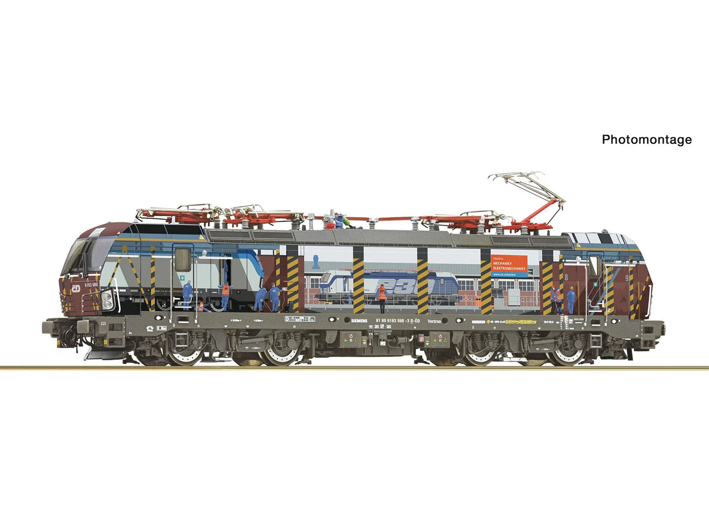 Roco 7520186 CD BR193 569-3 Electric Locomotive VI (~AC-Sound) HO Gauge