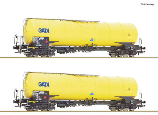 Roco GATX Zacns Bogie Tank Wagon Set (2) VI HO Gauge RC76025