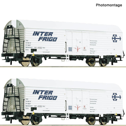 Roco 76040 SNCF Interfrigio ibbehs Refrigerated Wagon Set (2) IV HO