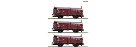 Roco DB Tcs Sliding Roof Van Set (3) IV RC77050 HO Gauge