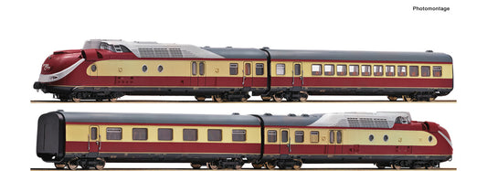 Roco DB BR602 4 Car Gas Turbine Multiple Unit IV (~AC-Sound) RC7720002 HO Gauge