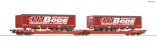 Roco 77401  DBAG T3000e Articulated Double Pocket Wagon VI HO
