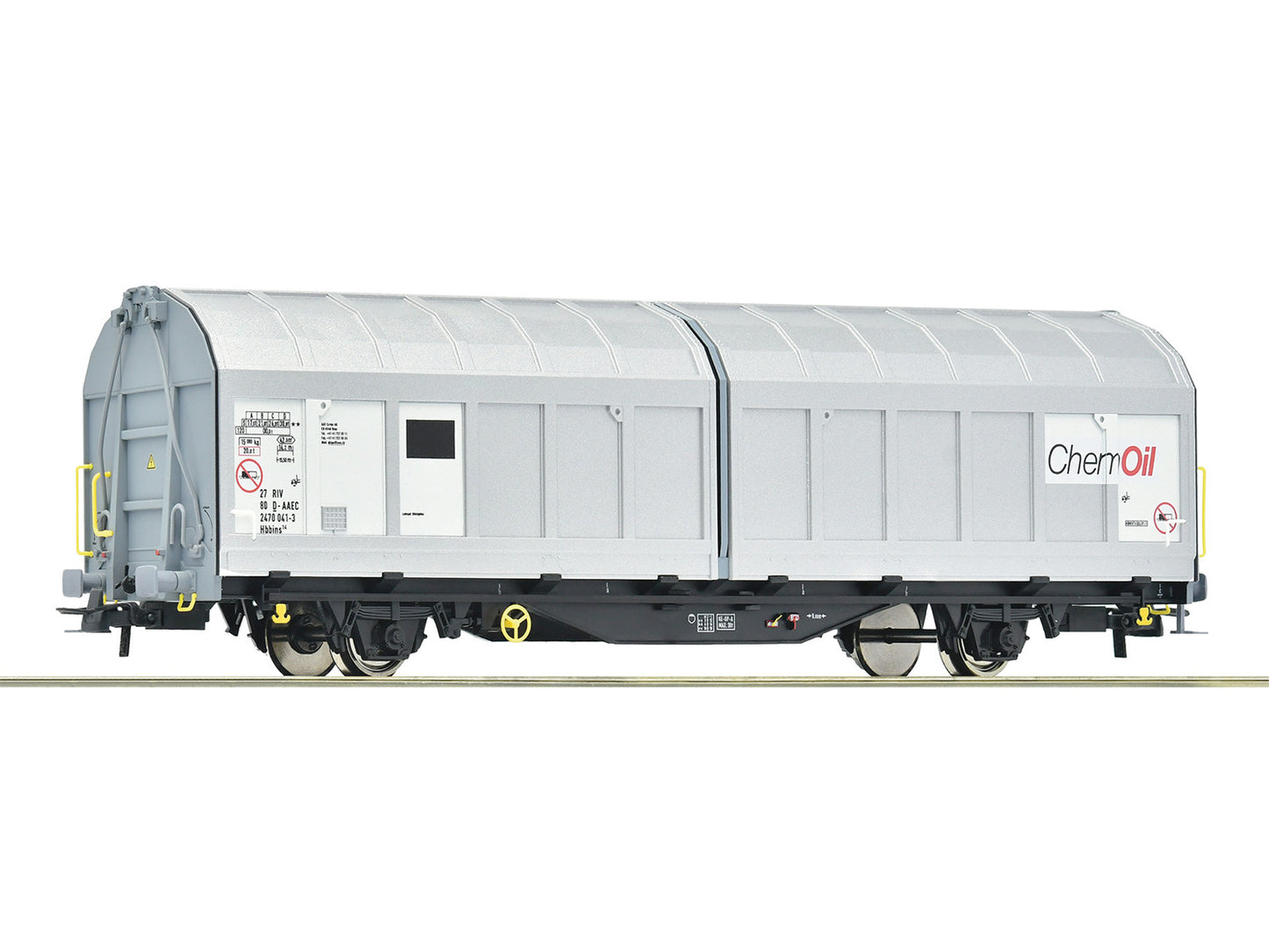 Roco AAE Cargo Hbbins CemOil Sliding Wall Wagon VI RC77491 HO Gauge
