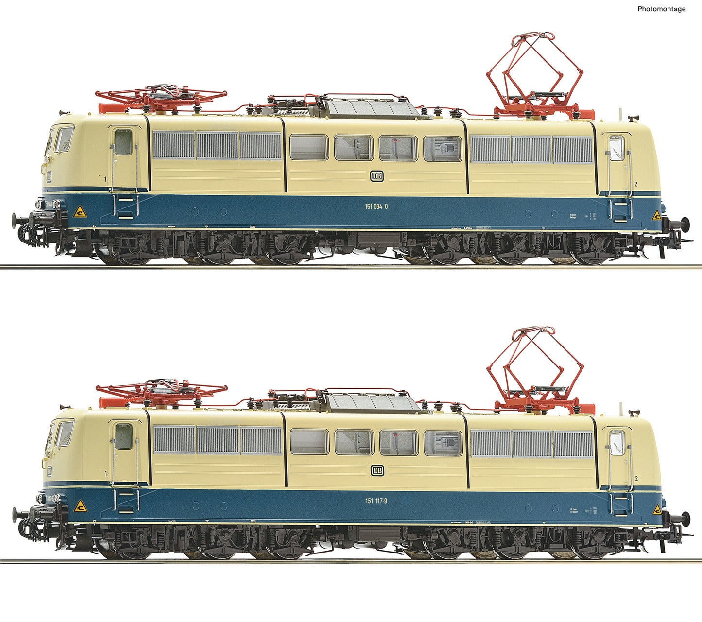 Roco DB BR151 094-0/117-9 Electric Loco Twin Set IV (~AC-Sound) HO Gauge RC78408