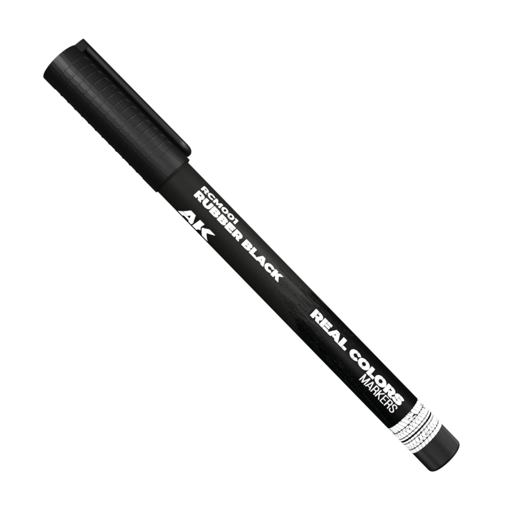 AK Interactive Rubber Black Real Colours Acrylic Paint Marker RCM001