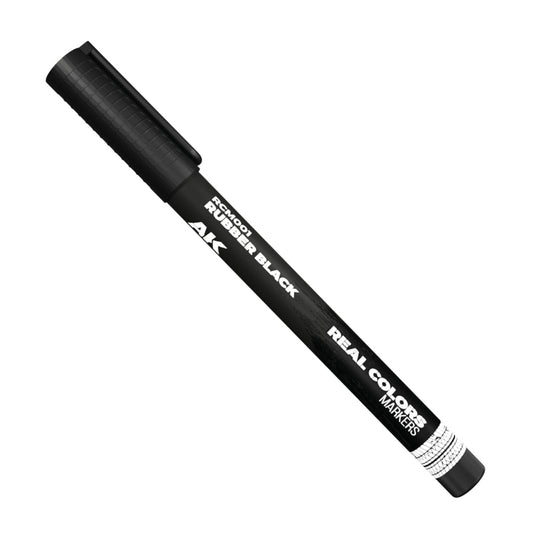 AK Interactive Rubber Black Real Colours Acrylic Paint Marker RCM001