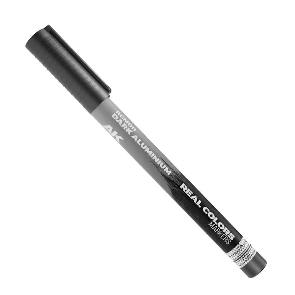 AK Interactive Dark Aluminium Real Colours Acrylic Paint Marker RCM011