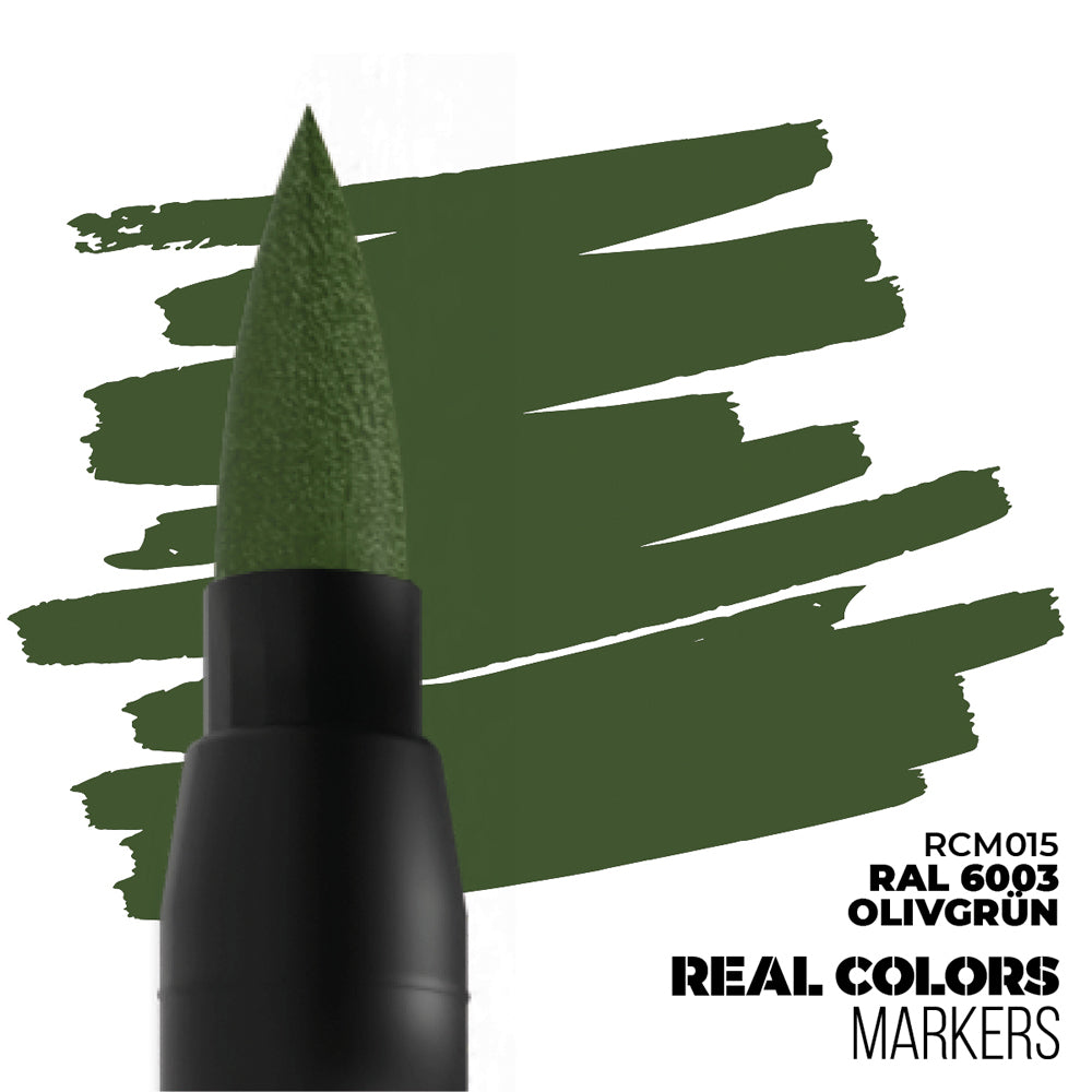 AK Interactive RAL6003 Olivgrun Real Colours Acrylic Paint Marker RCM015