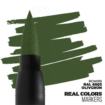 AK Interactive RAL6003 Olivgrun Real Colours Acrylic Paint Marker RCM015