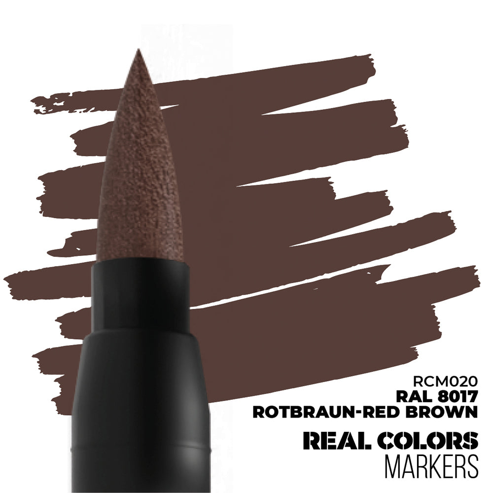 AK Interactive RAL8017 Rotbraun-Red Brown Real Colours Paint Marker RCM020