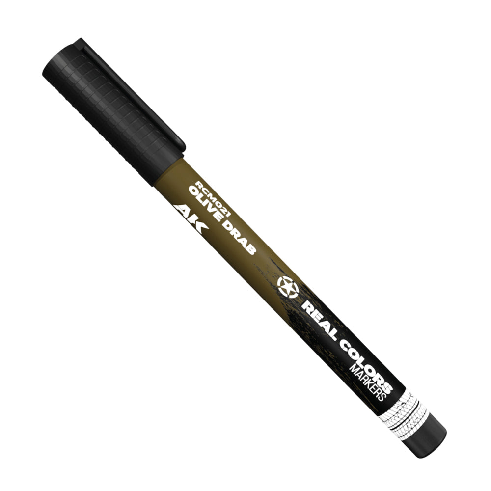 AK Interactive Olive Drab Real Colours Acrylic Paint Marker RCM021