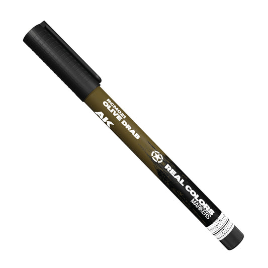 AK Interactive Olive Drab Real Colours Acrylic Paint Marker RCM021