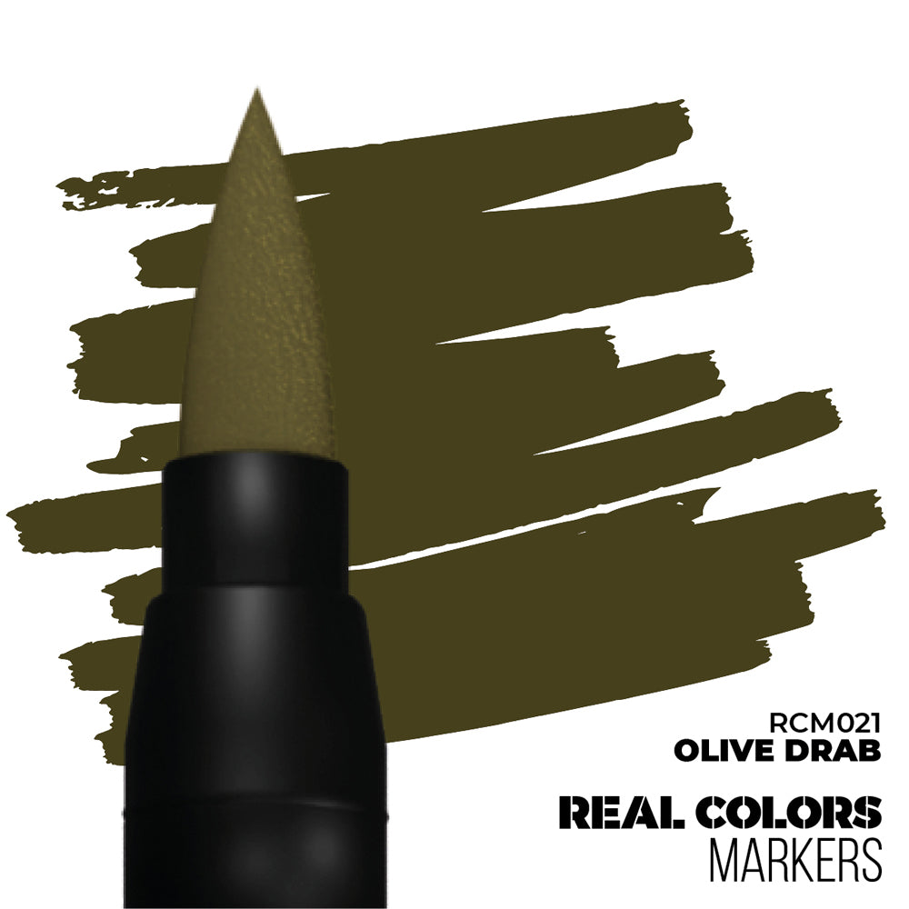 AK Interactive Olive Drab Real Colours Acrylic Paint Marker RCM021