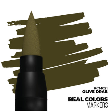 AK Interactive Olive Drab Real Colours Acrylic Paint Marker RCM021