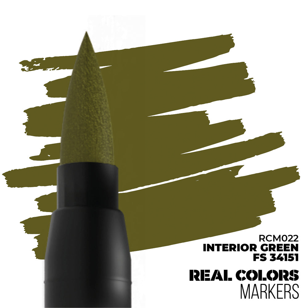 AK Interactive Interior Green FS34151 Real Colours Acrylic Paint Marker RCM022