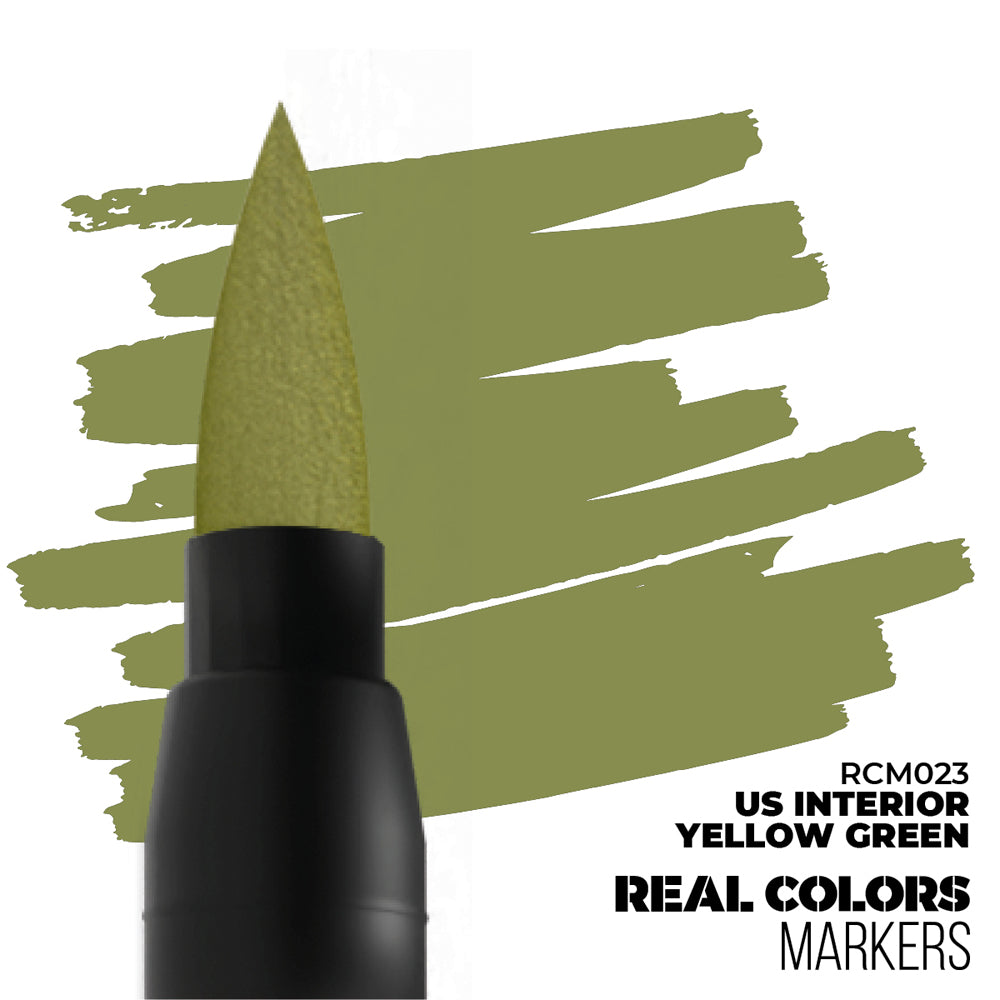 AK Interactive US Interior Yellow Green Real Colours Acrylic Paint Marker RCM023