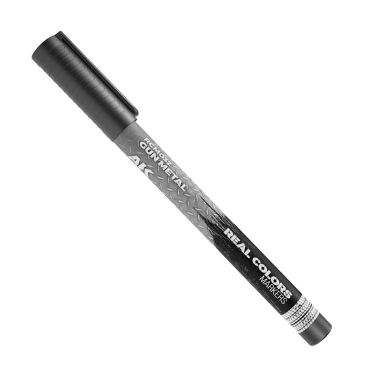 AK Interactive Gun Metal Real Colours Acrylic Paint Marker RCM032