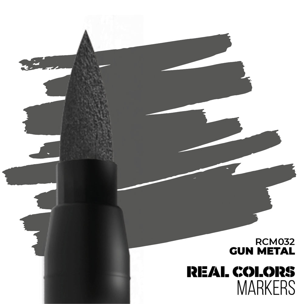 AK Interactive Gun Metal Real Colours Acrylic Paint Marker RCM032