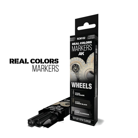 AK Interactive Real Colours Markers - Wheels - Set of 3 RCM102
