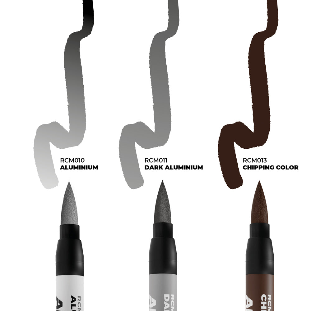AK Interactive Real Colours Markers - Chipping - Set of 3 RCM105